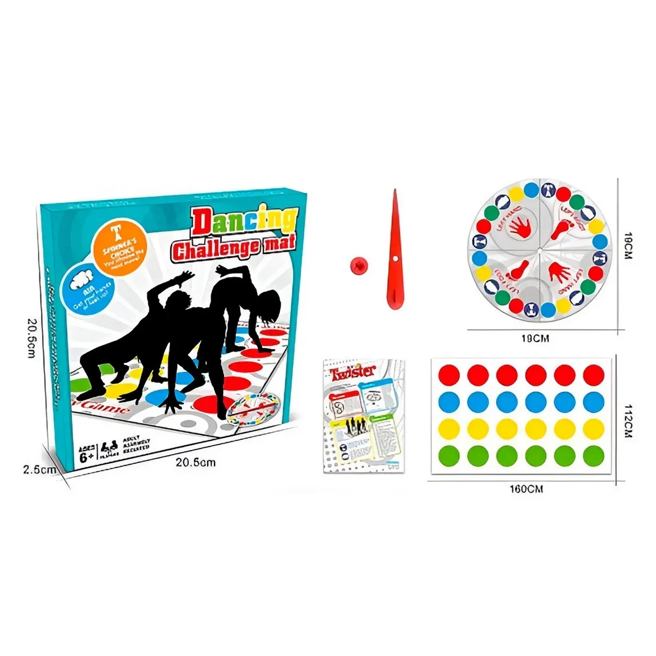 Juego Twister En Familia Tapete Colores Dedos Pies Baile