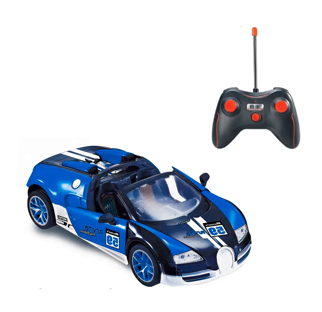 Carro Deportivo Bugatti Recargable Control Remoto Niños