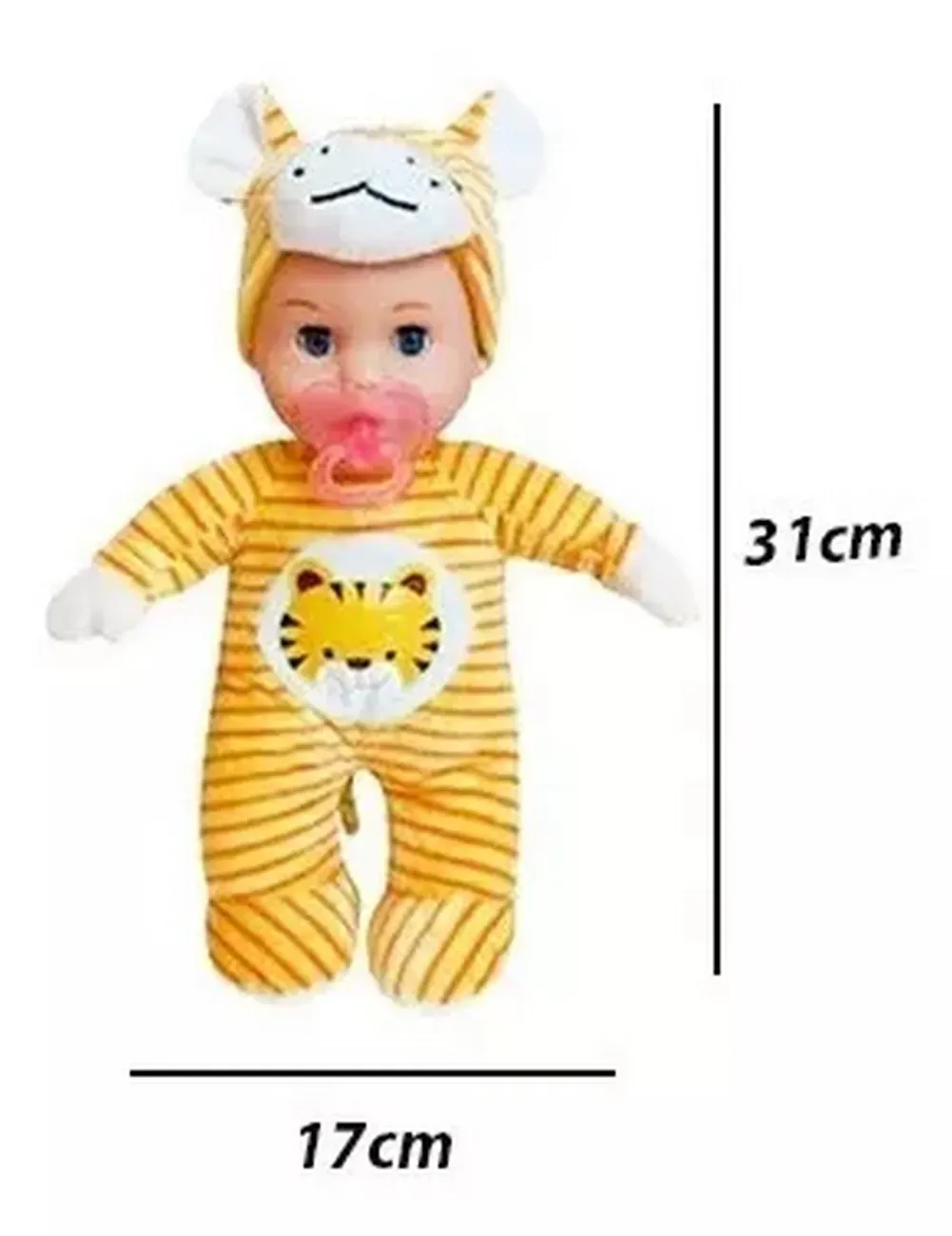 Muñeco Bebe Niñas Mi Baby Sonido Felpa Juguete Pijama Tigre