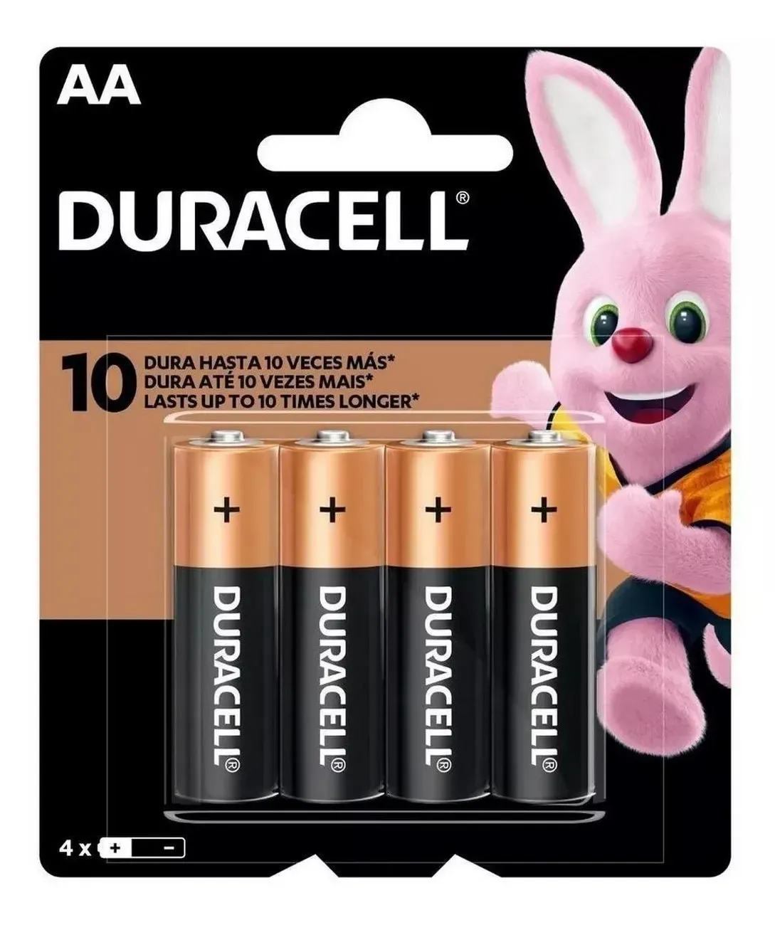 Pilas Duracell Alcalinas Aa Paquete De 4 Unidades Original