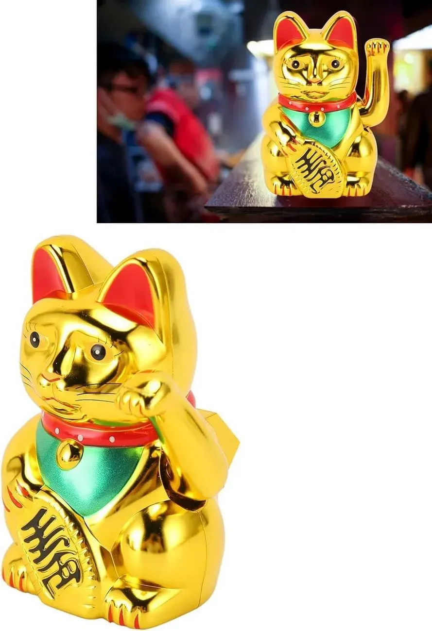 Gato De La Suerte Afortunado Feng Shui Maneki Neko Recargabl