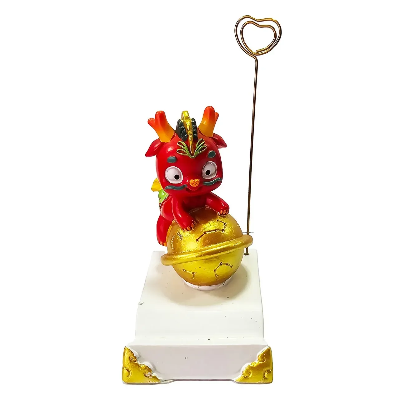 Dragon Chino Rojo Feng Shui Sabiduria Figura Decoracion