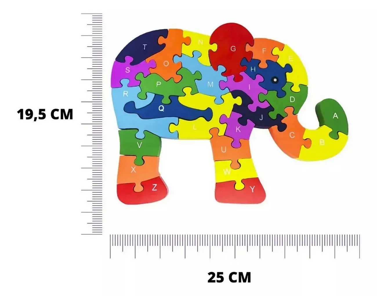 Rompecabezas Elefante Interactivo 3d Juego Didactico Colores