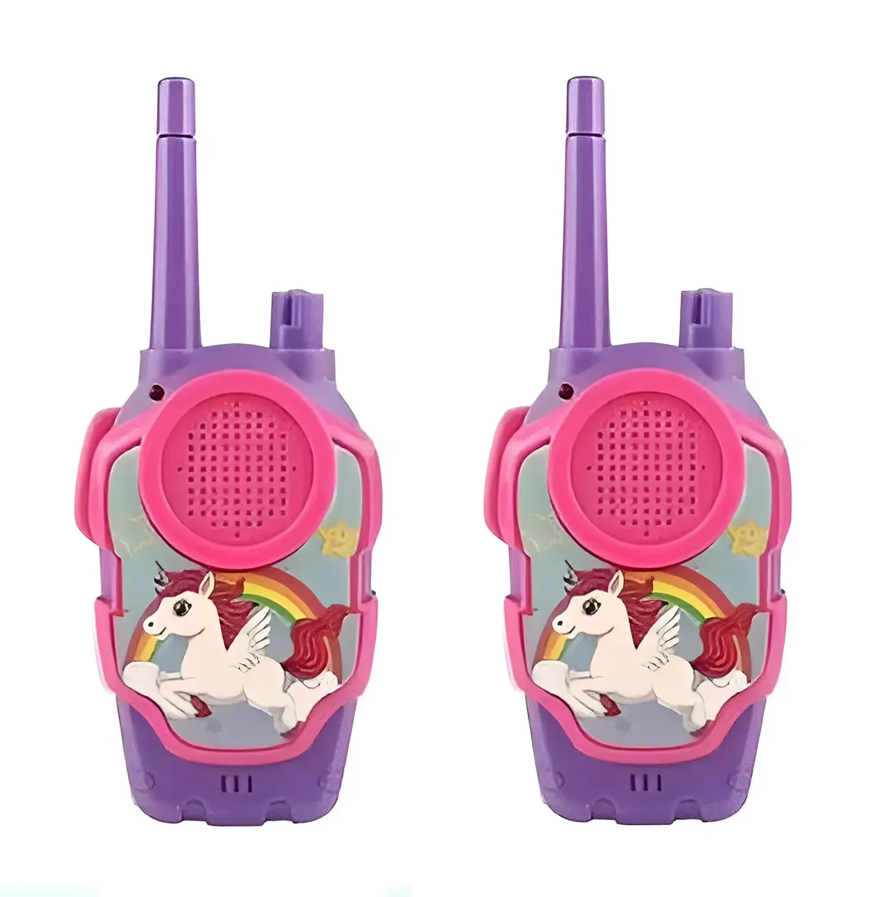 Juguete Walkie Talkies Boquitoquis Niñas Unicornio+ Baterias