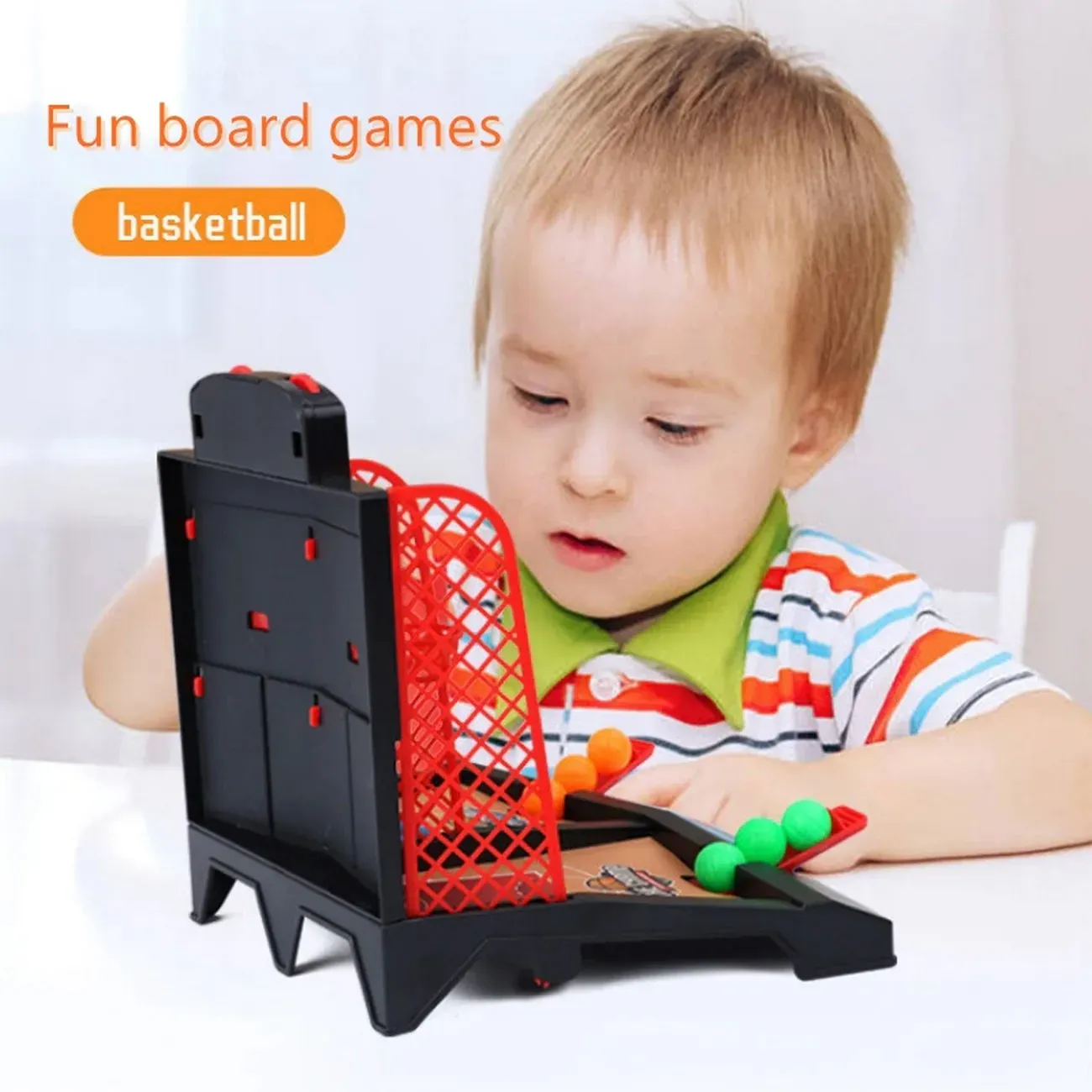 Juego De Mesa Basketball Lanzador Baloncesto Portátil Niños