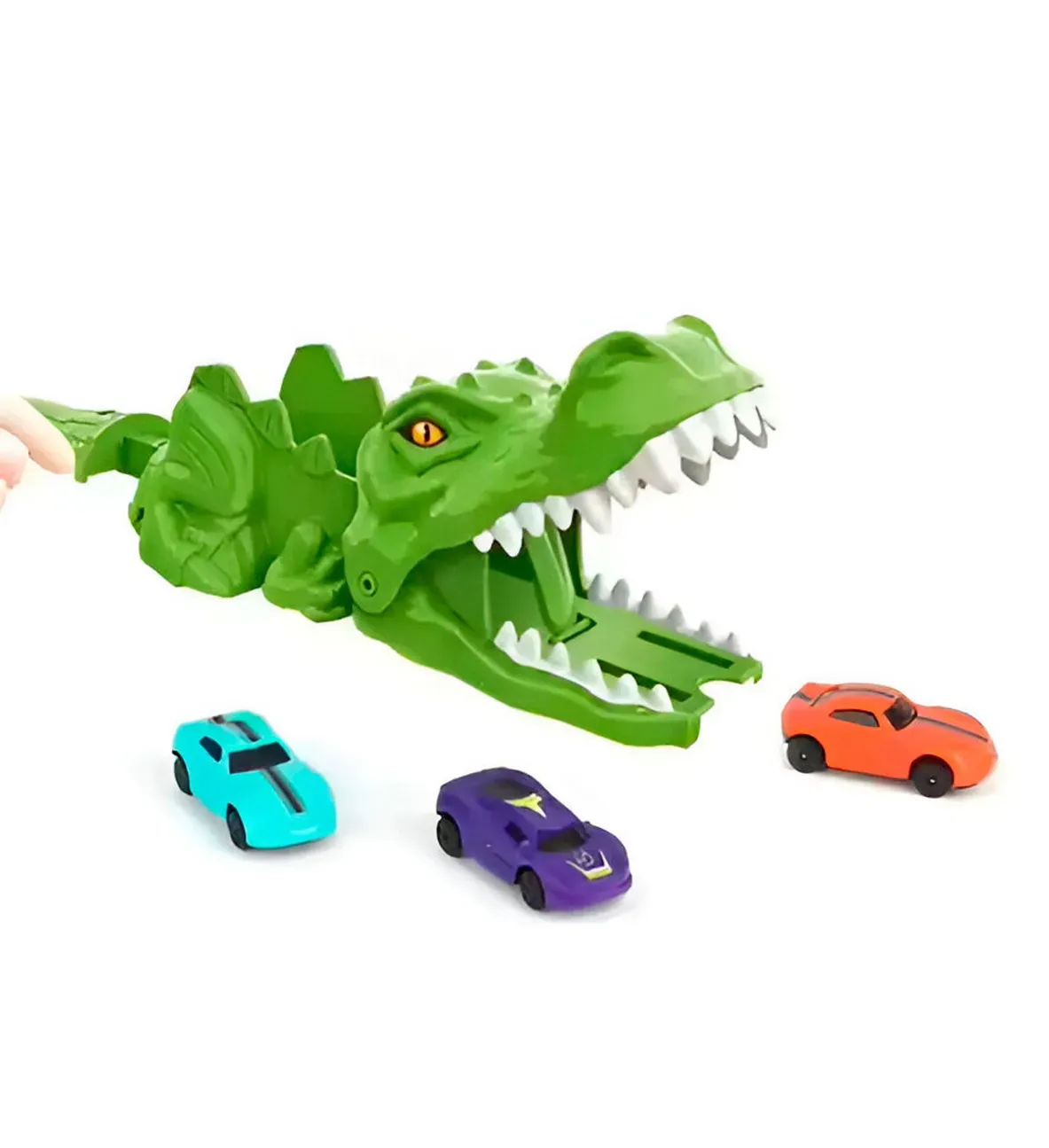 Carros De Carreras Catapulta Dinosaurio Cocodrilo Juguete