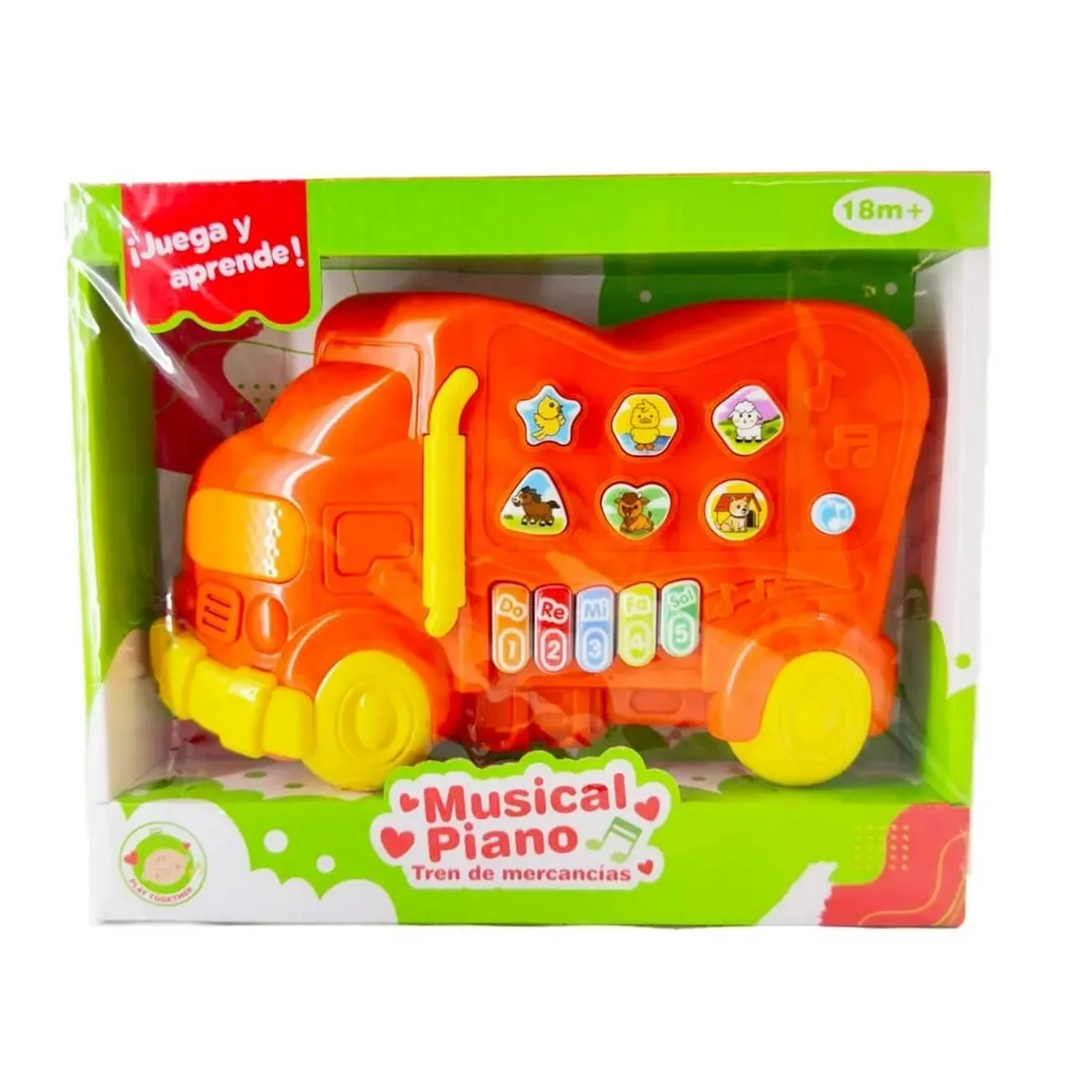 Piano Organeta Musical Tren Bebes Niños Juguete + Baterias