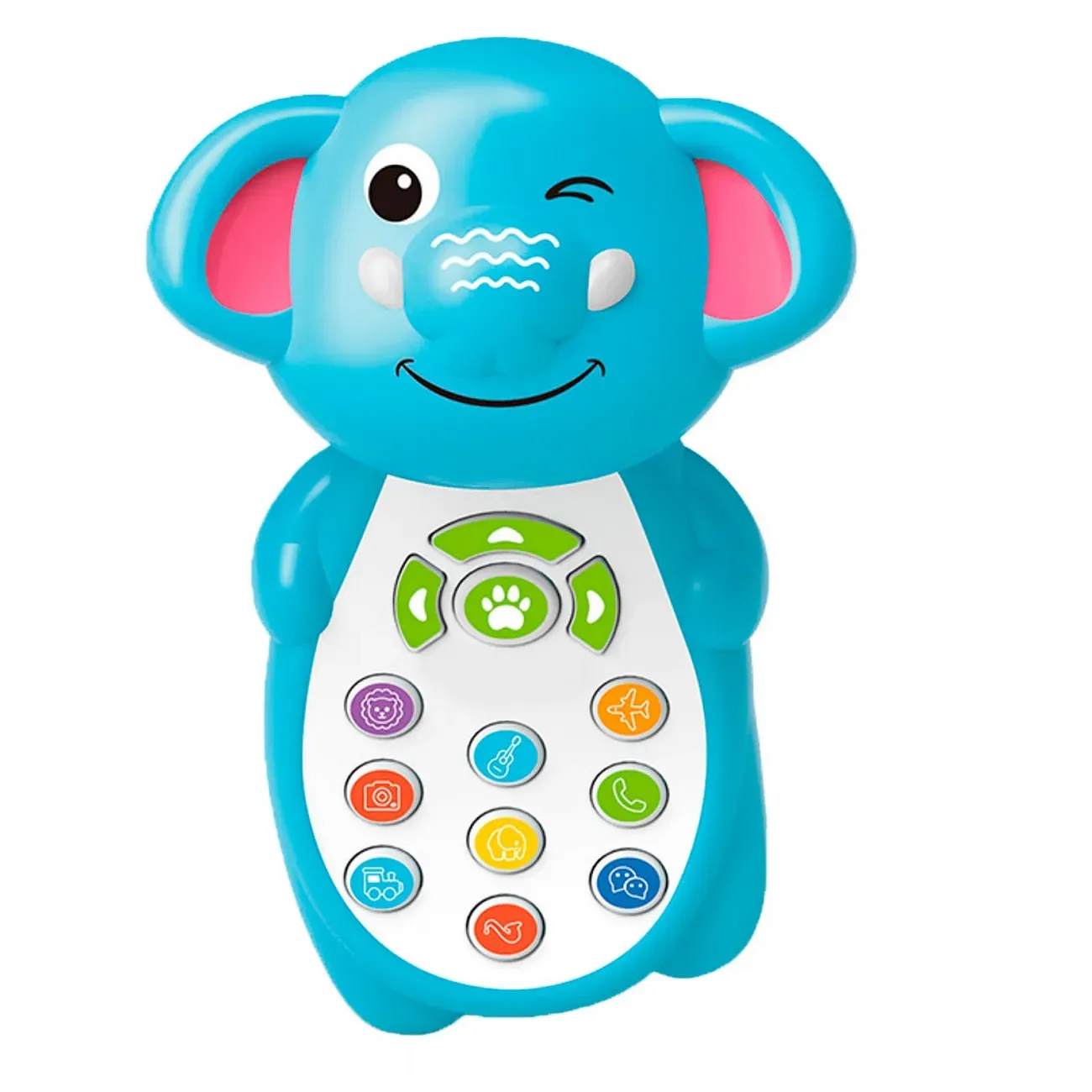 Teléfono Celular Juguete Musical Elefante Bebe Niño +bateria