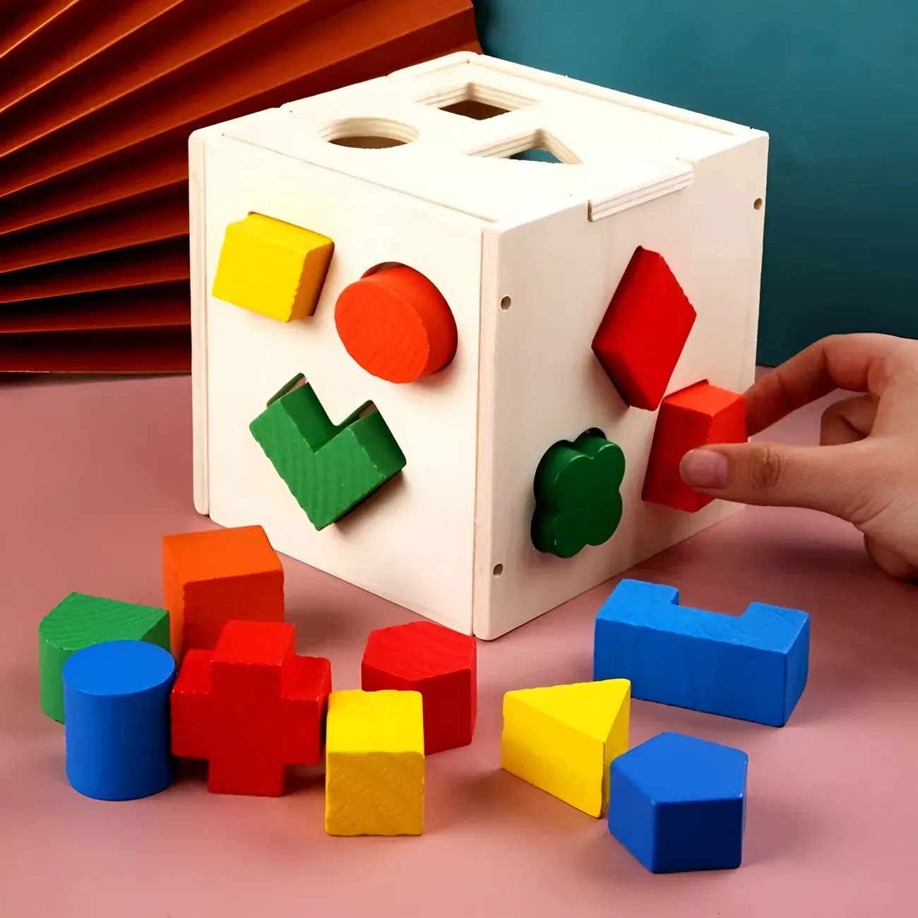 Juego Cubo Encastre Figura Geometria Colores Desarrollo Niño