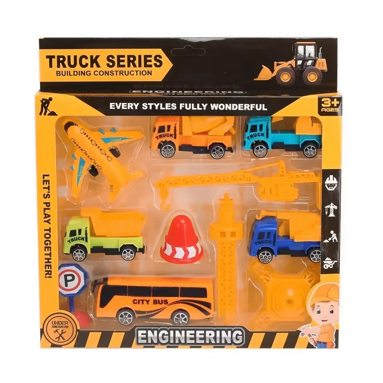 Camion Vehículos Gruas Construccion Multicolor Juguete Niños