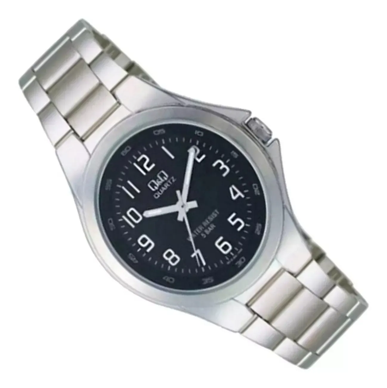 Reloj Q&q Qyq Q618j205y Casual Acero Hombre + Estuche