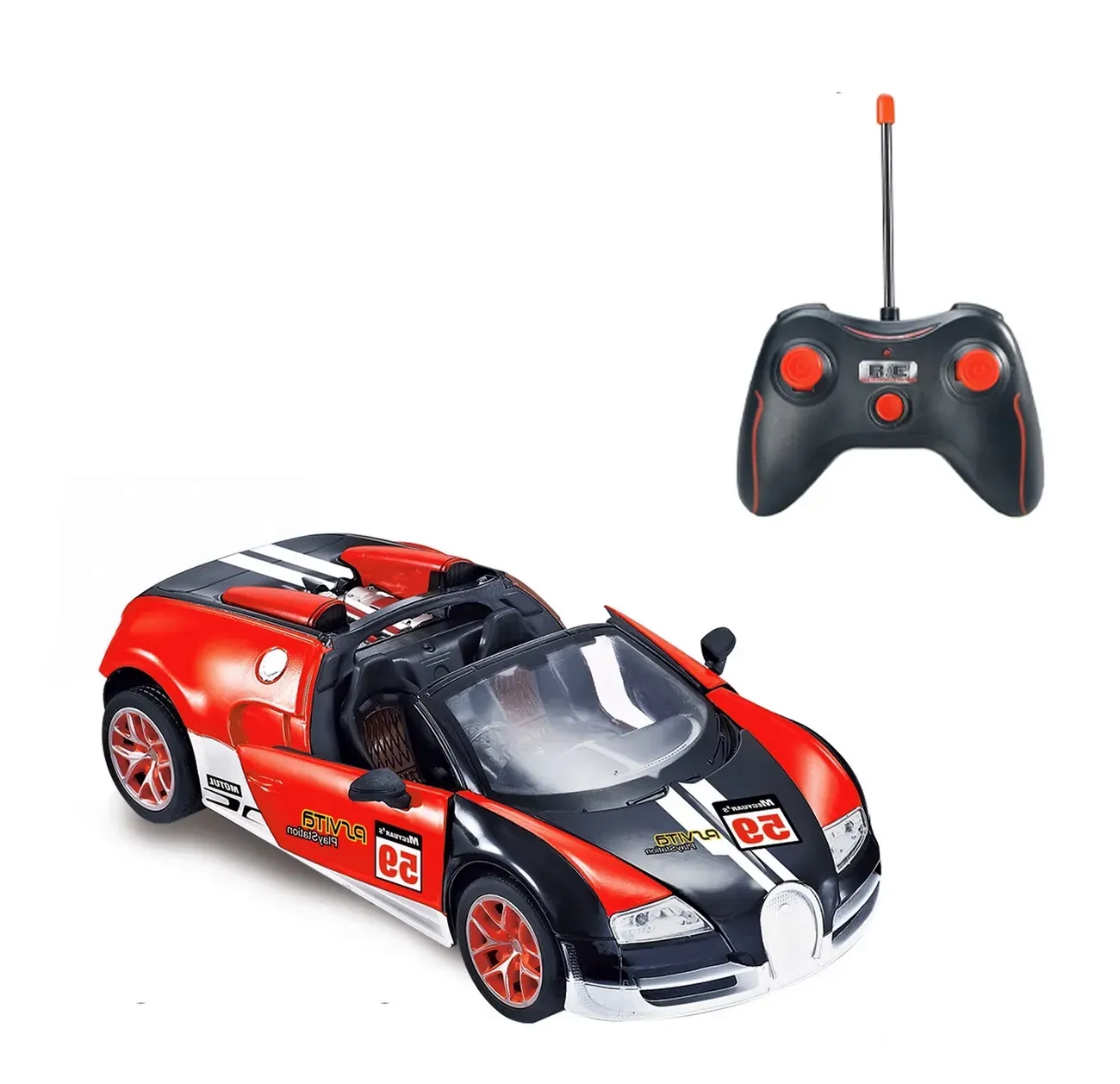 Carro Deportivo Bugatti Recargable Control Remoto Niños