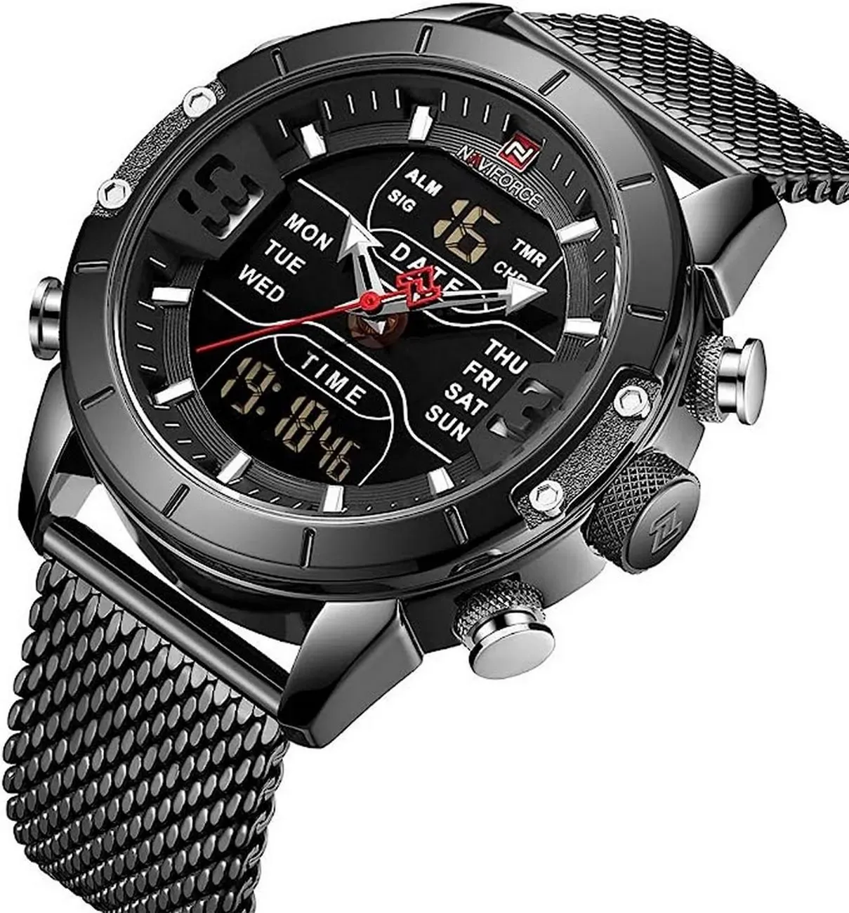 Reloj Naviforce Original Nf 9153 Acero Inoxidable + Estuche