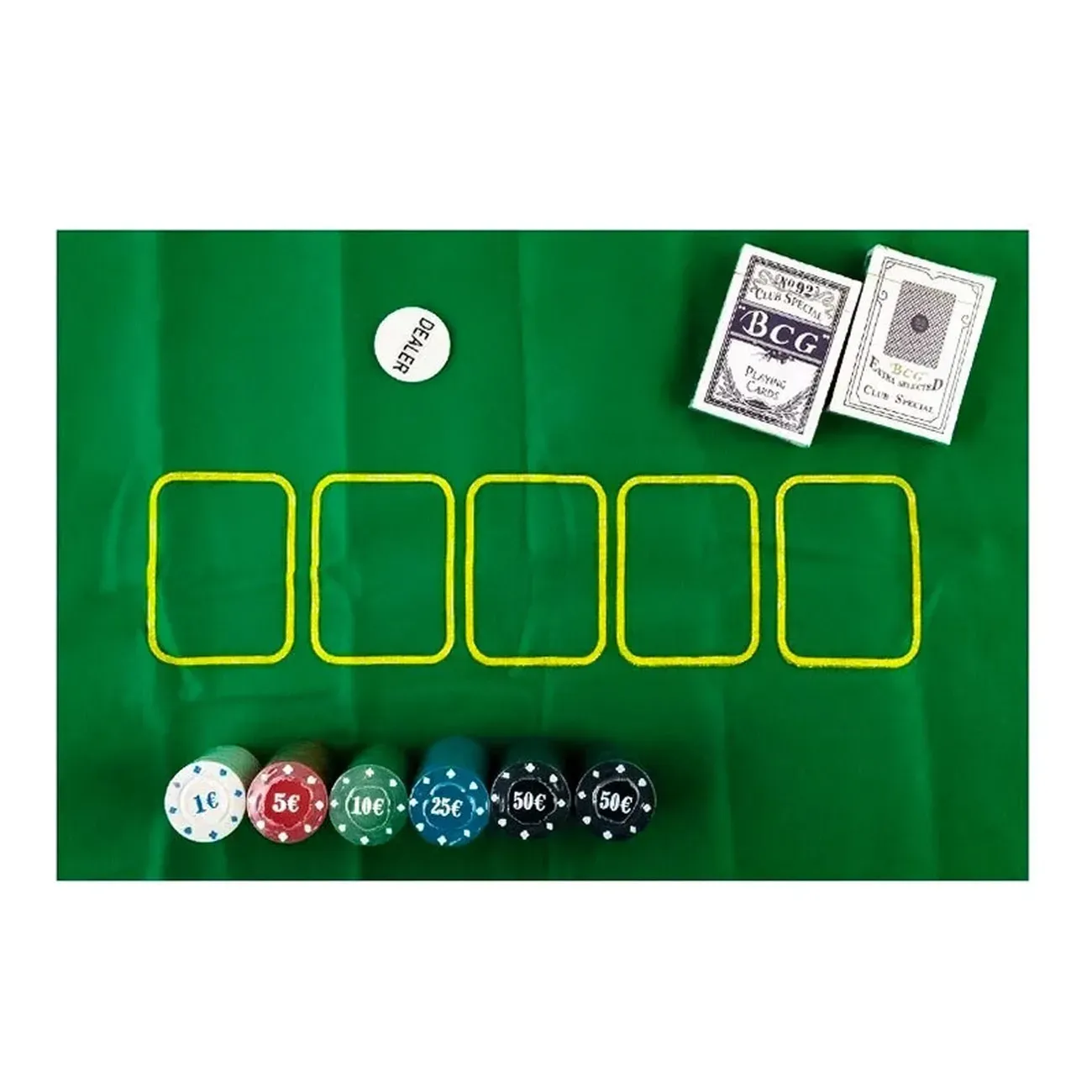 Set Poker Juego De Mesa 120 Fichas + Naipes Y Mantel