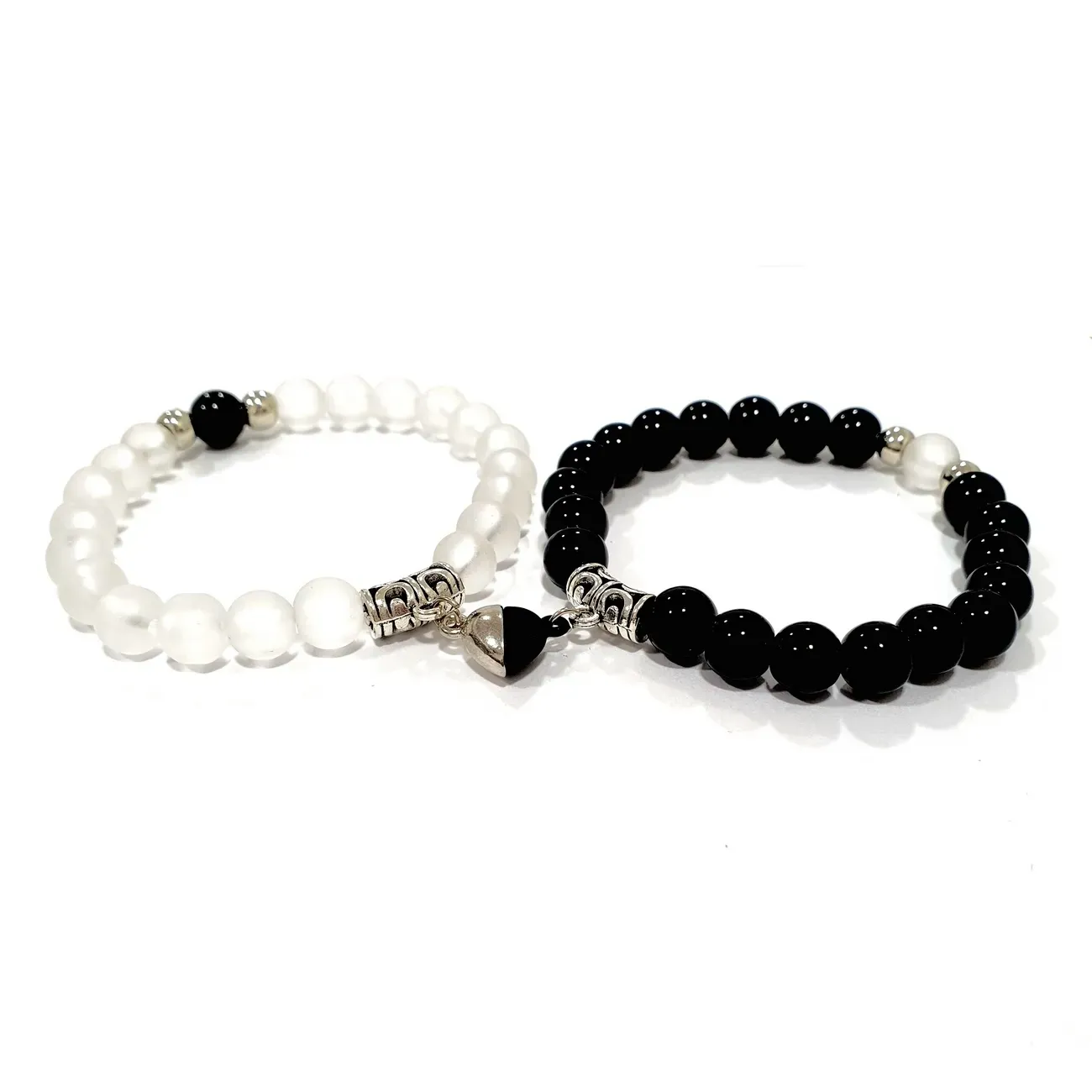 Pulsera Para Pareja Iman Corazon Unisex + Estuche