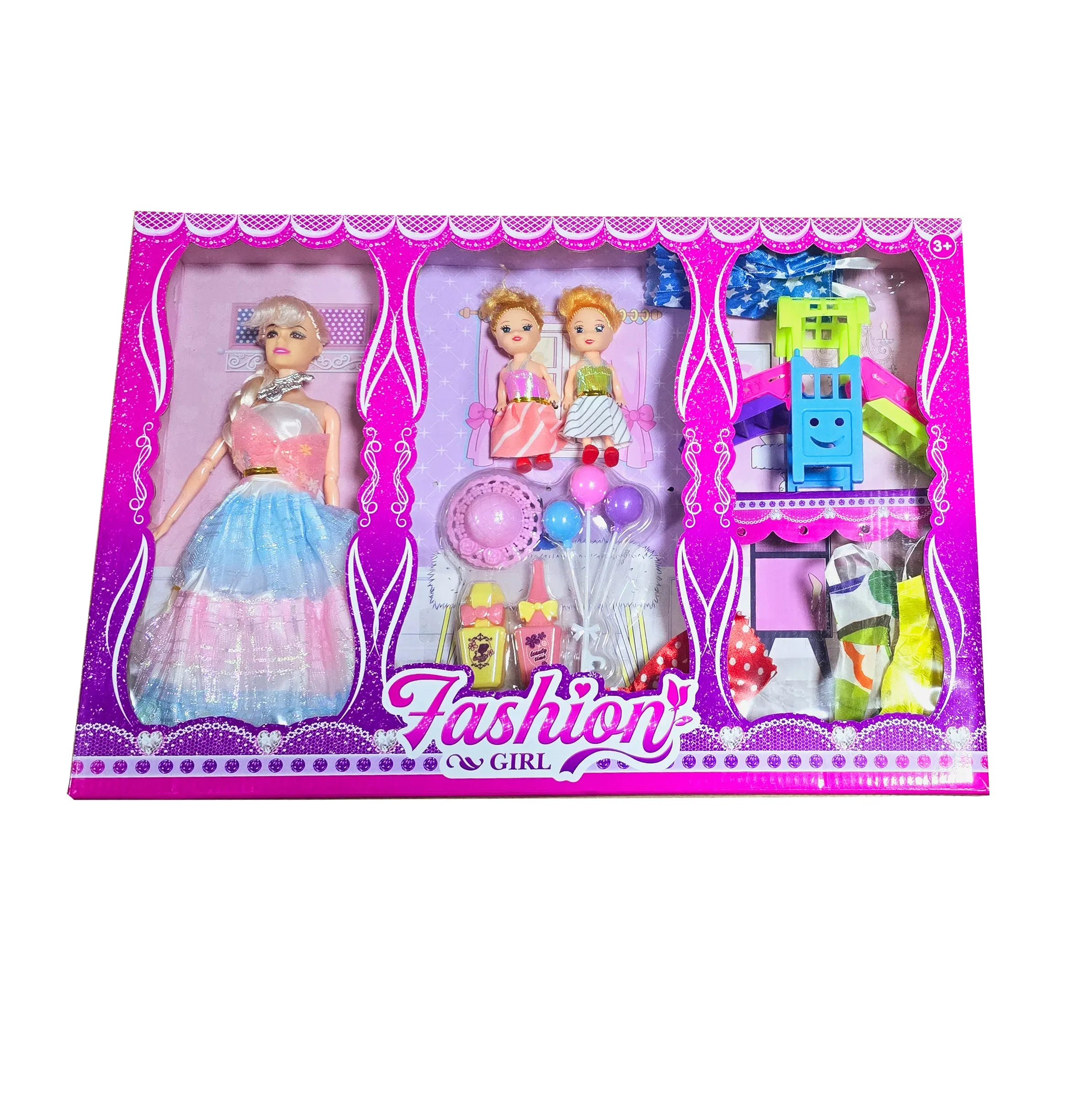 Muñeca Princesa Vestidos Accesorios Columpio Juguete Niña