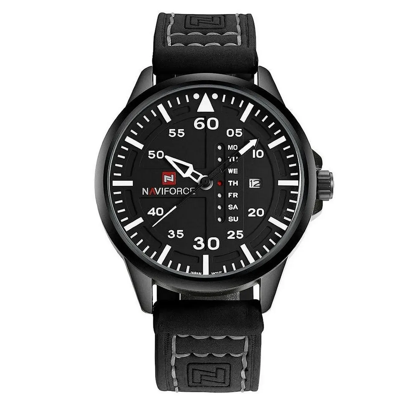 Reloj Naviforce Original Nf 9074 Cuero Hombre + Estuche