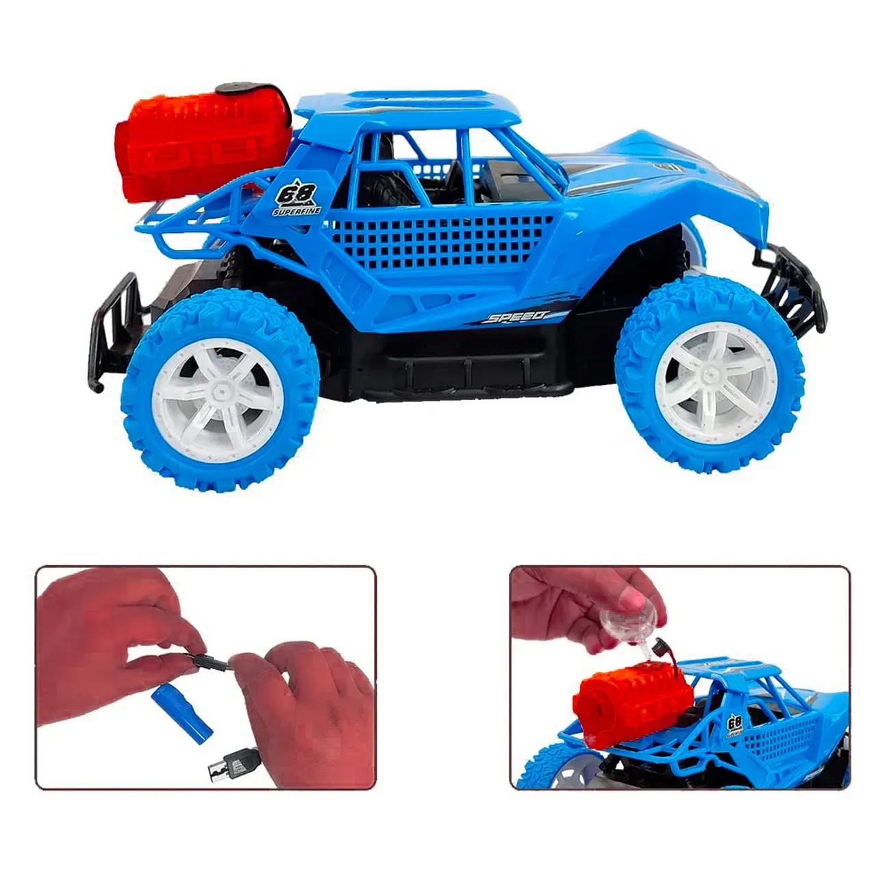 Carro Todo Terreno Buggy Recargable Control Remoto Niños