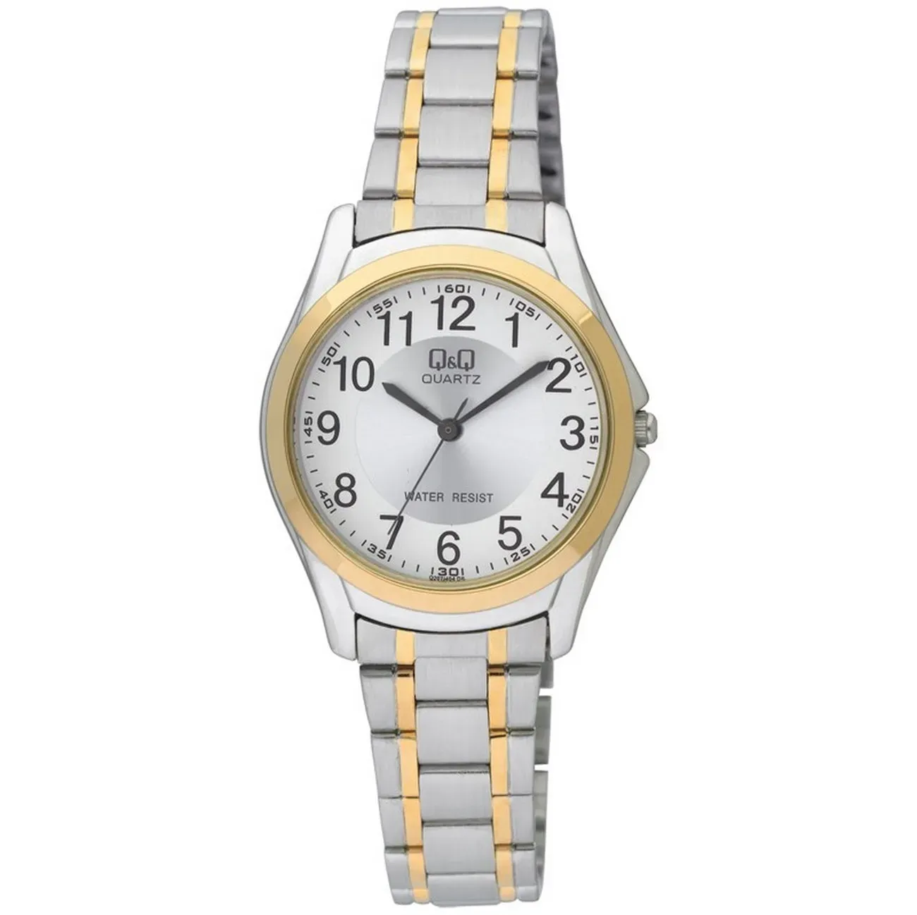 Reloj Q&q Qyq Q207j404y Casual Acero Mujer Dama + Estuche 