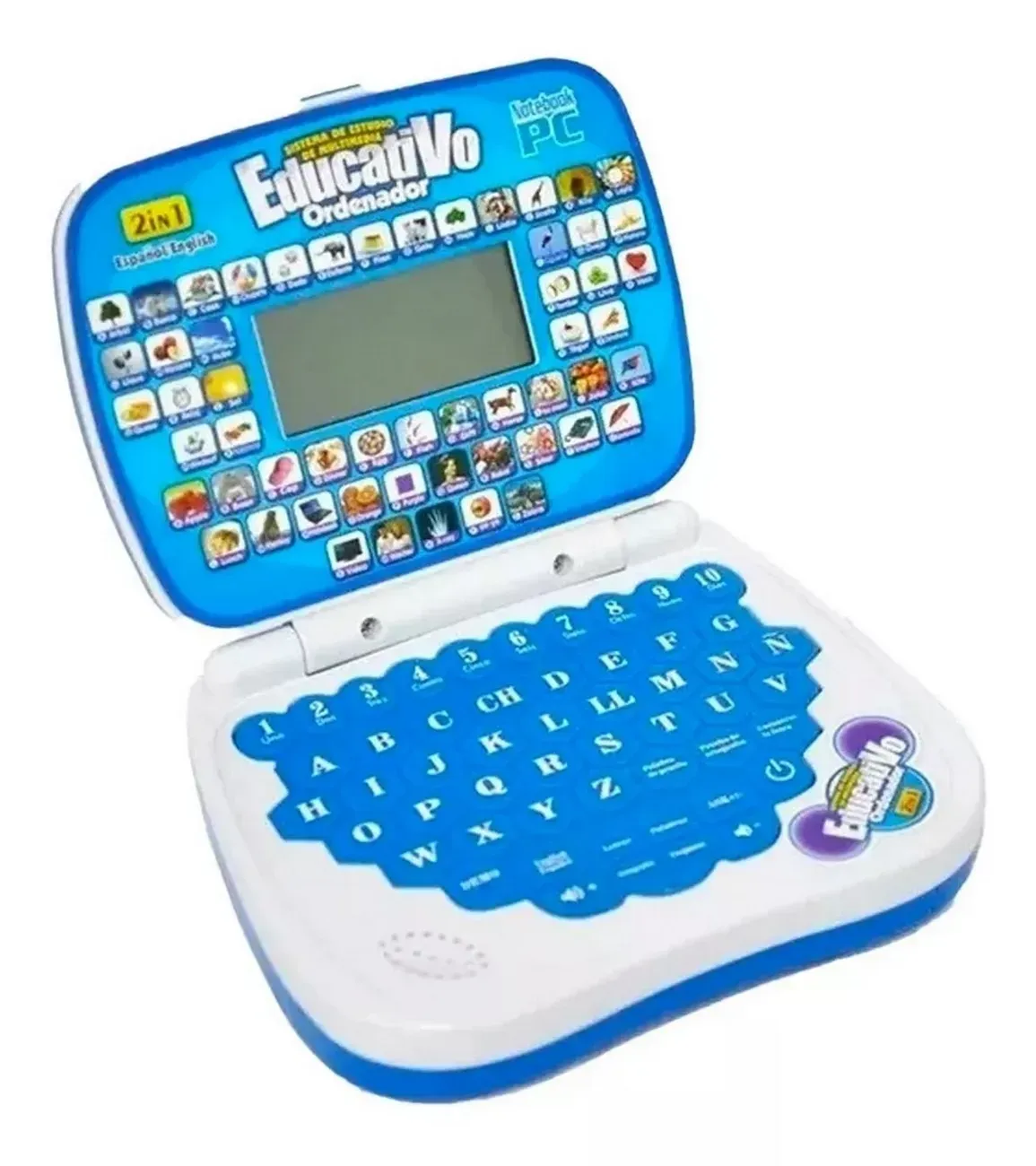 Mi Primer Portátil Infantil Mini Laptop Educativo Sonido Led