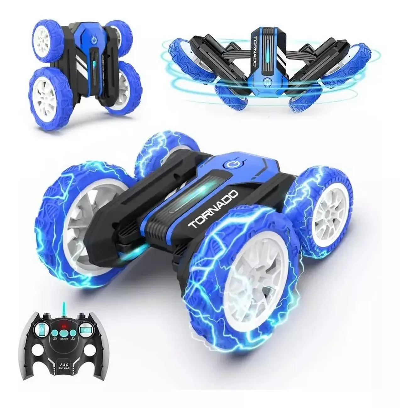 Carro 360 Grados Tornado Control Remoto Recargable Niños