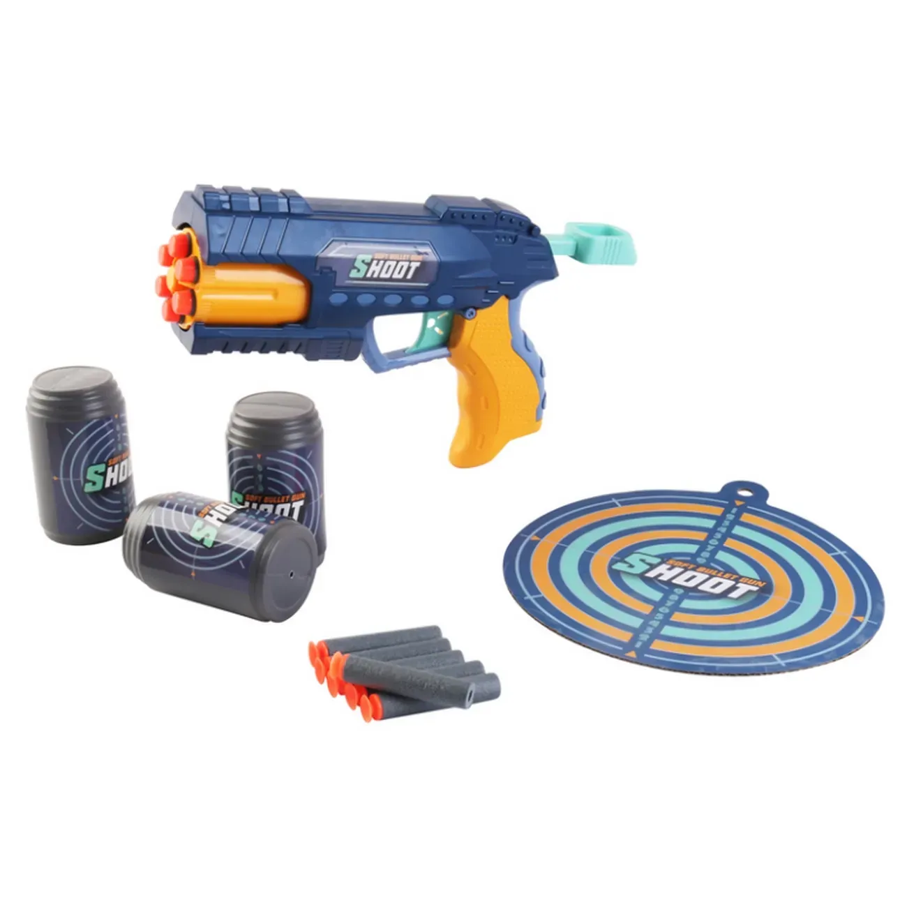 Pistola Lanza Dardos Nerf Niños Juguete Tiro Al Blanco Kit