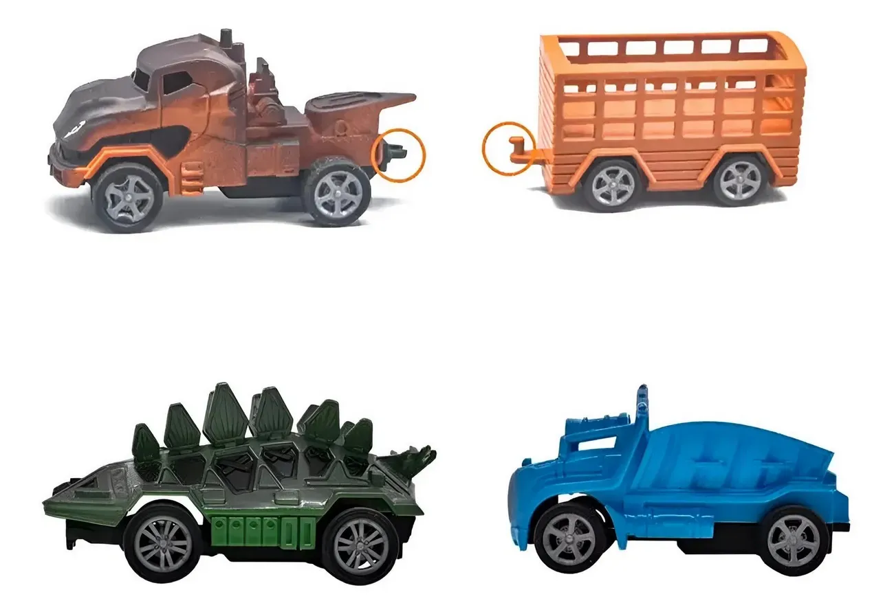 Carros Dinosaurios Kit De Impulso Juguete Didactico Niño 