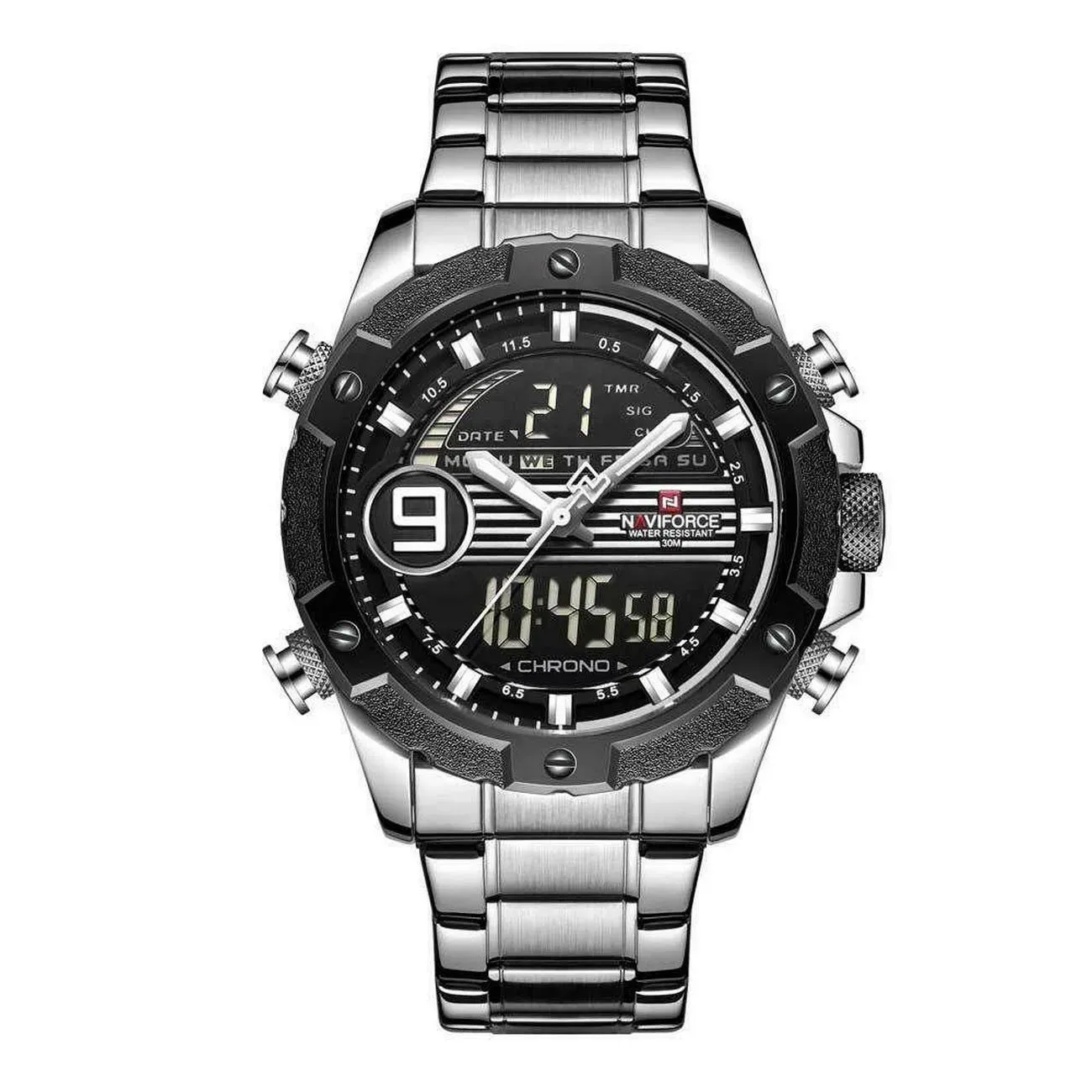 Reloj Naviforce Original Nf 9146 Acero Inoxidable + Estuche