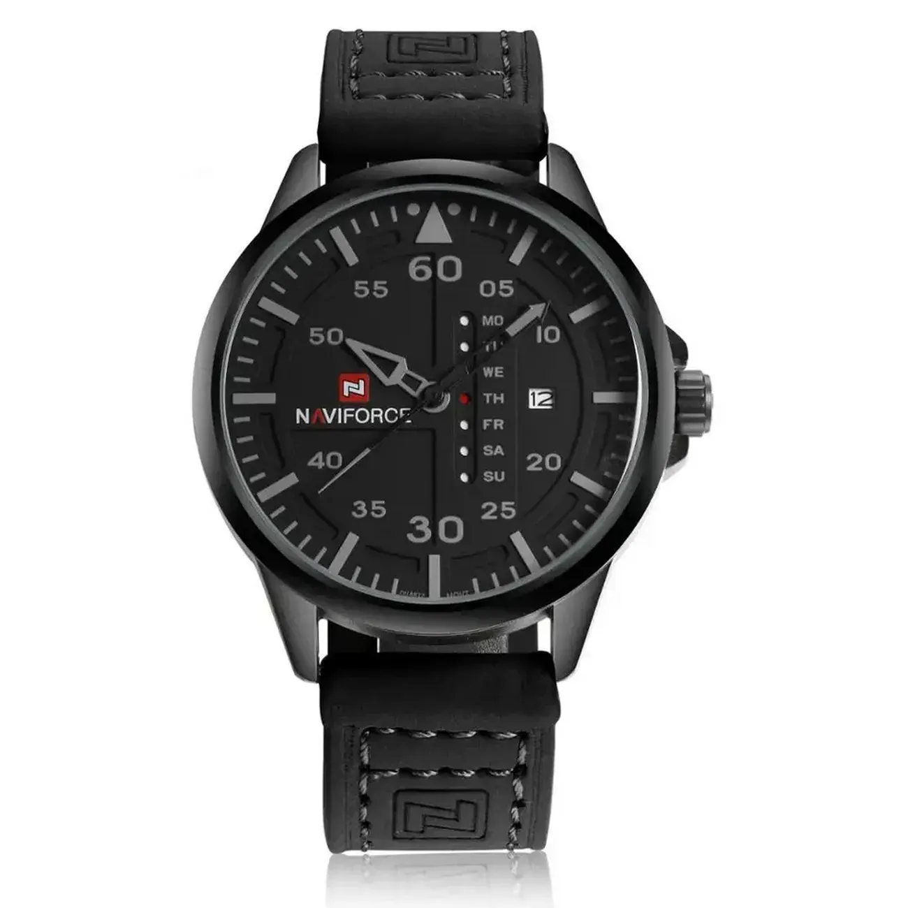 Reloj Naviforce Original Nf 9074 Cuero Hombre + Estuche