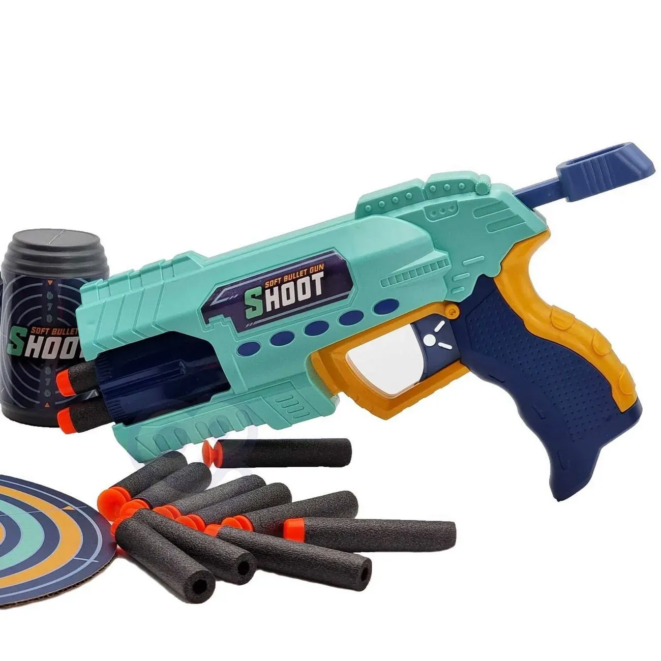 Pistola Lanza Dardos Nerf Niños Juguete Tiro Al Blanco Kit