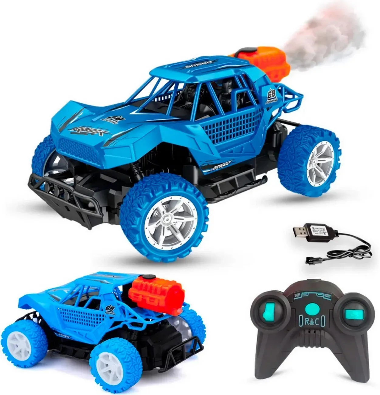 Carro Deportivo Buggy Luz Control Recargable Juguete Niños