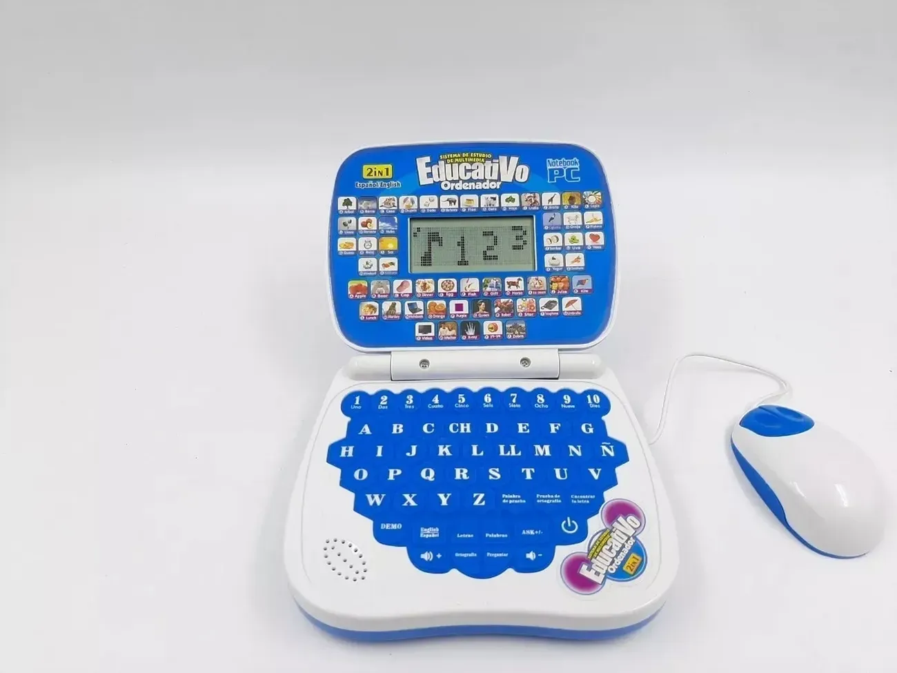 Mi Primer Portátil Infantil Laptop Educativo Sonido Led Niña