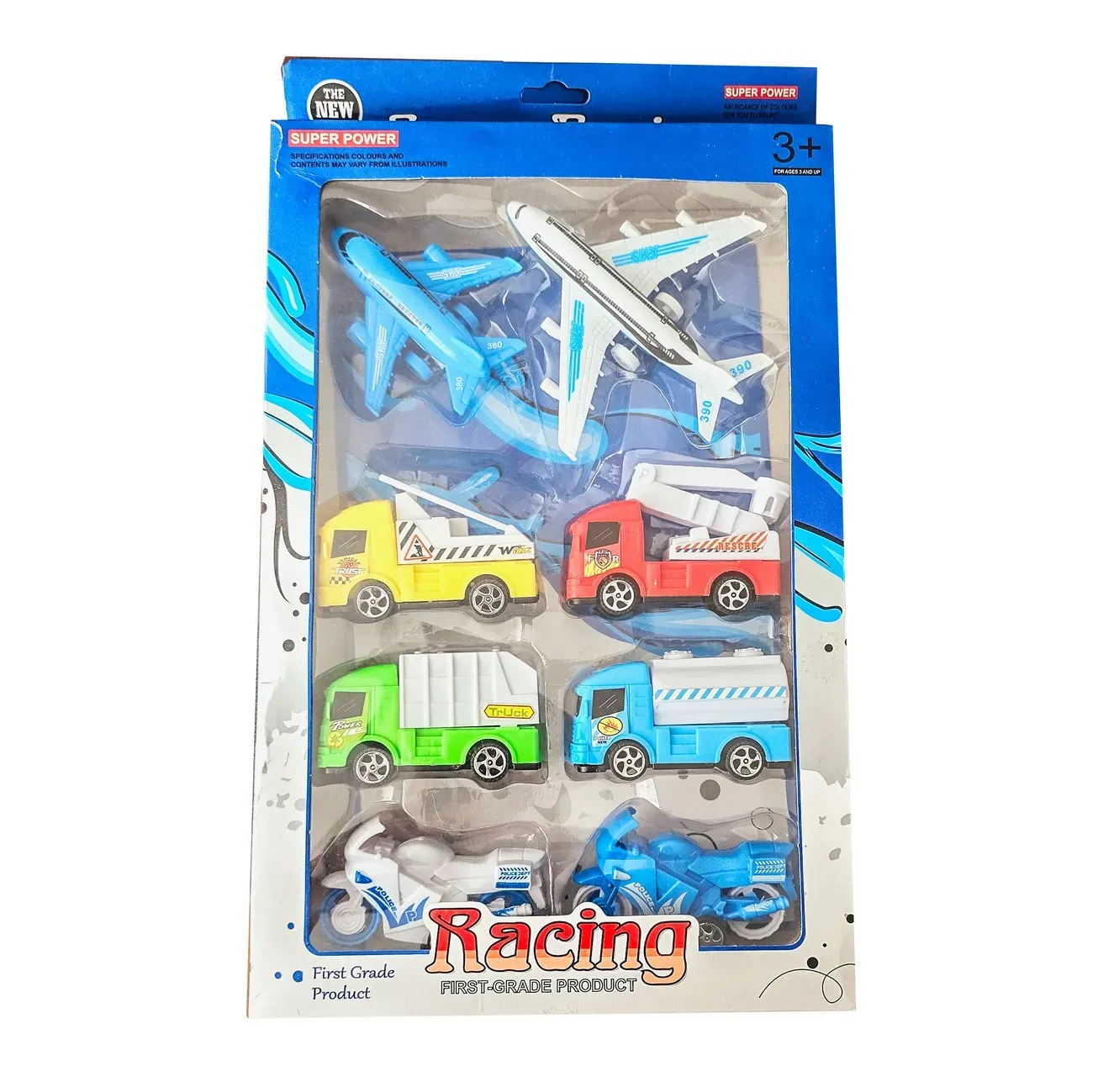 Carros De Impulso Y Aviones Colección Multicolor X 8 Pcs