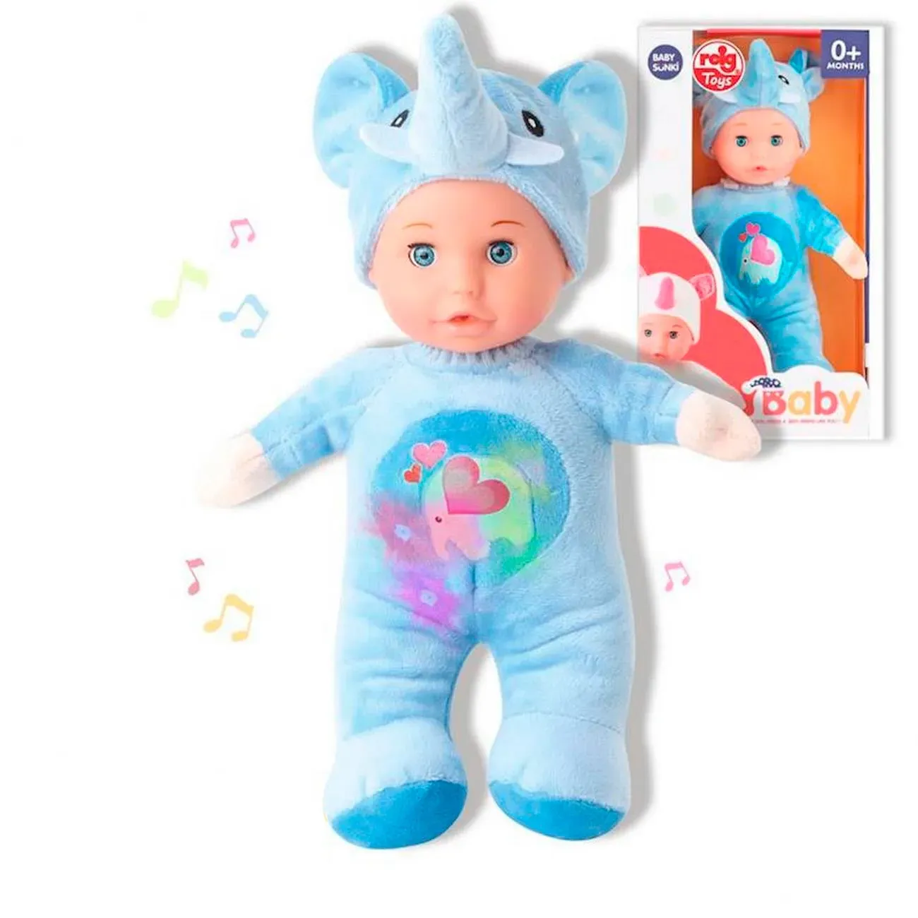 Muñeco Bebe Niñas Mi Baby Sonido Felpa Juguete Pijama Elefante