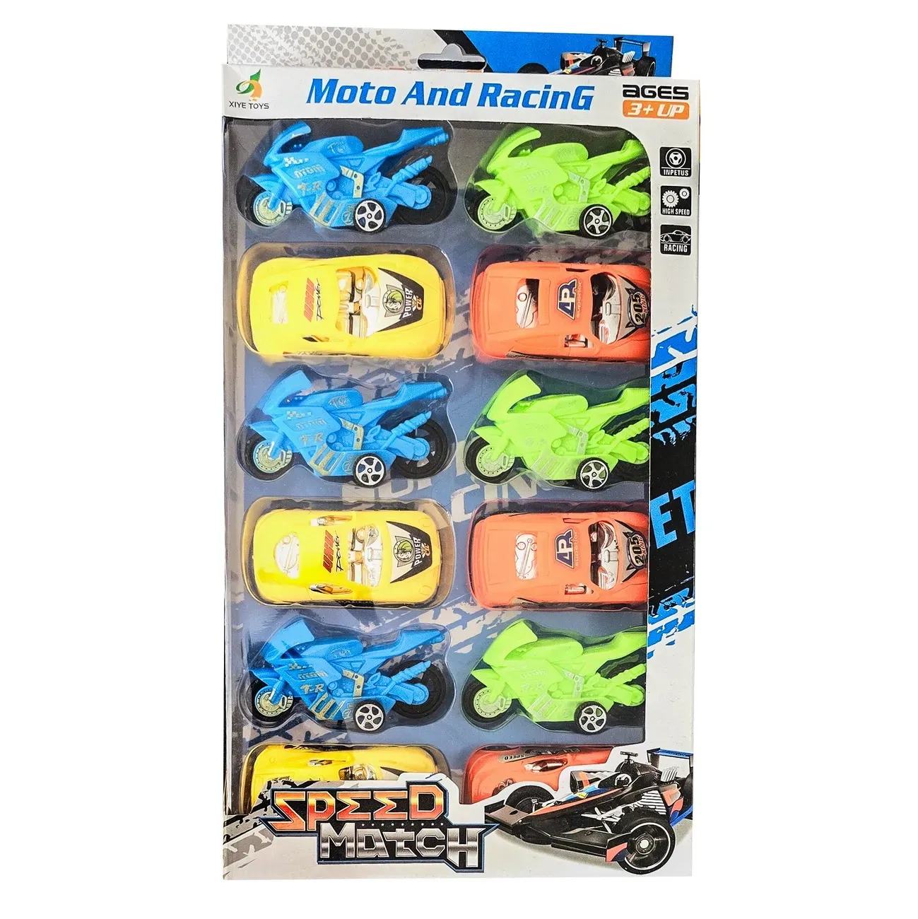 Carros Motos De Impulso Coleccion Juguete Niños X 12 Unid