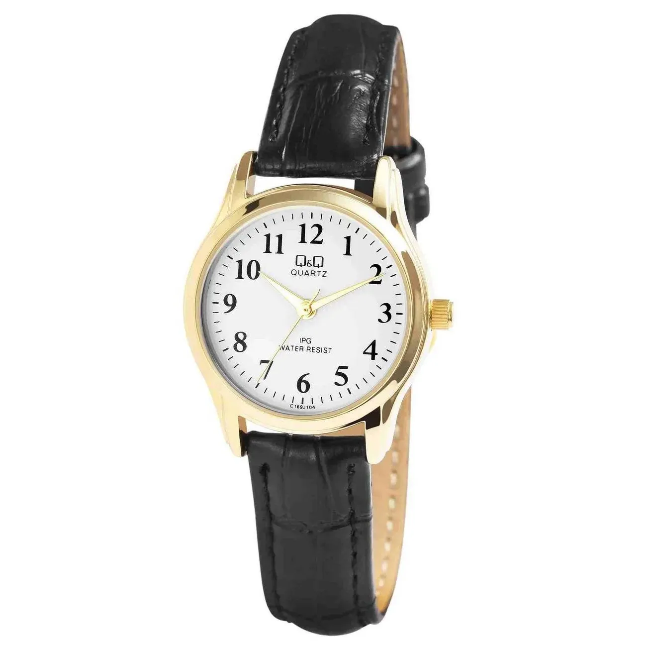 Reloj Q&q Qyq C169j104y Casual Cuero Mujer Dama + Estuche