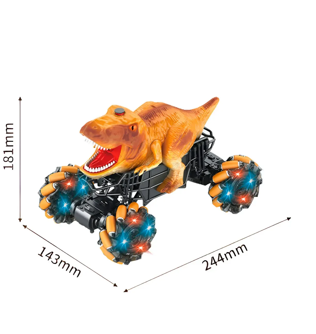 Carro Dinosaurio Tiranosaurio Rex Recargable Control Remoto