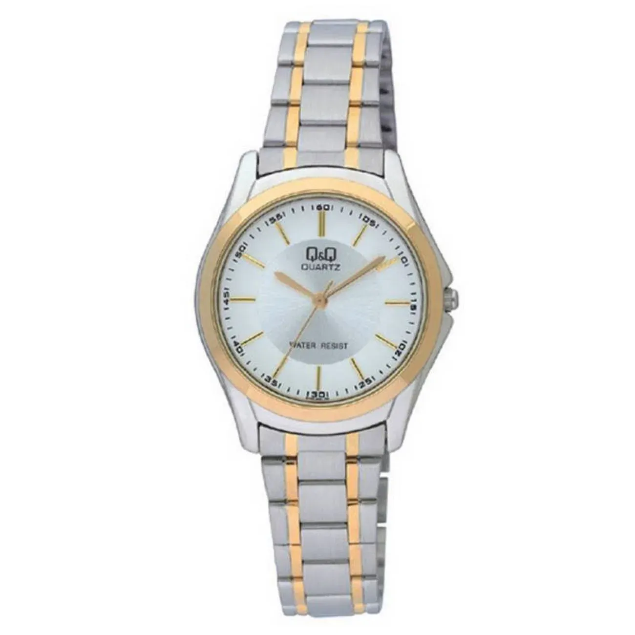 Reloj Q&q Qyq Q207j401y Casual Acero Mujer Dama + Estuche 