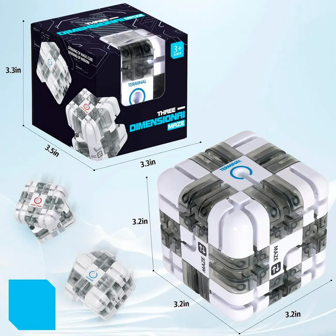 Cubo Laberinto 3d Mágico Maze Juego Didáctico Aprendizaje