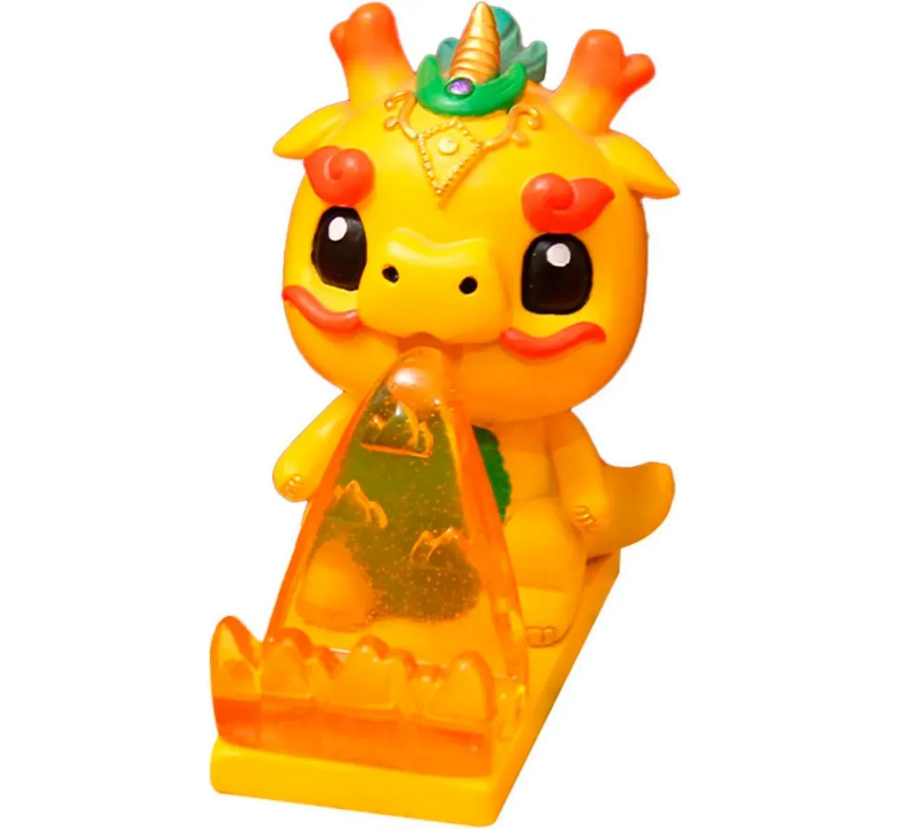 Dragon Chino Amarillo Feng Shui Sabiduria Figura Decoracion