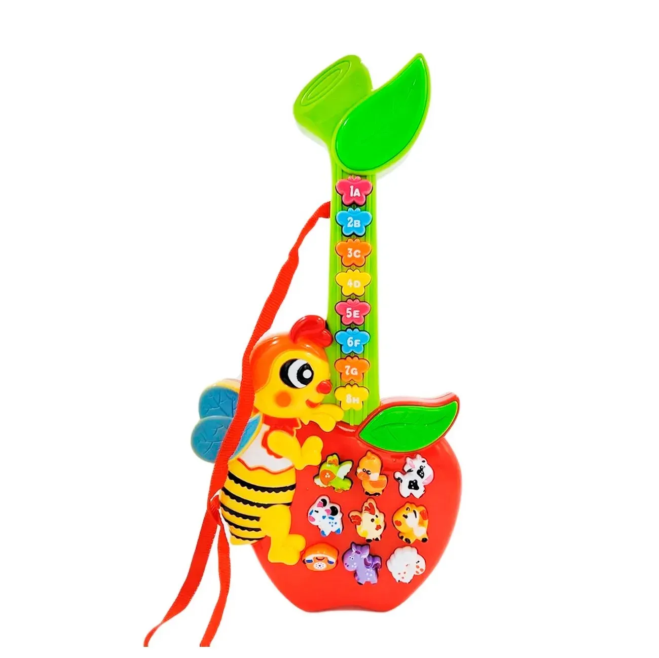 Piano Guitarra Abeja Animales Musica Bebes Niño + Baterias