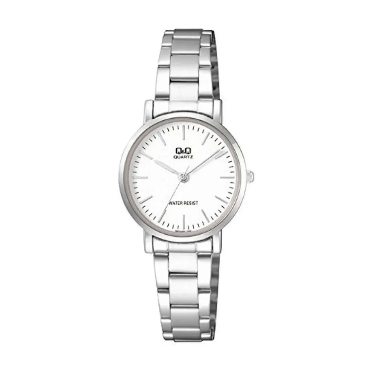 Reloj Q&q Qyq Q979j201y Casual Acero Mujer Dama + Estuche 