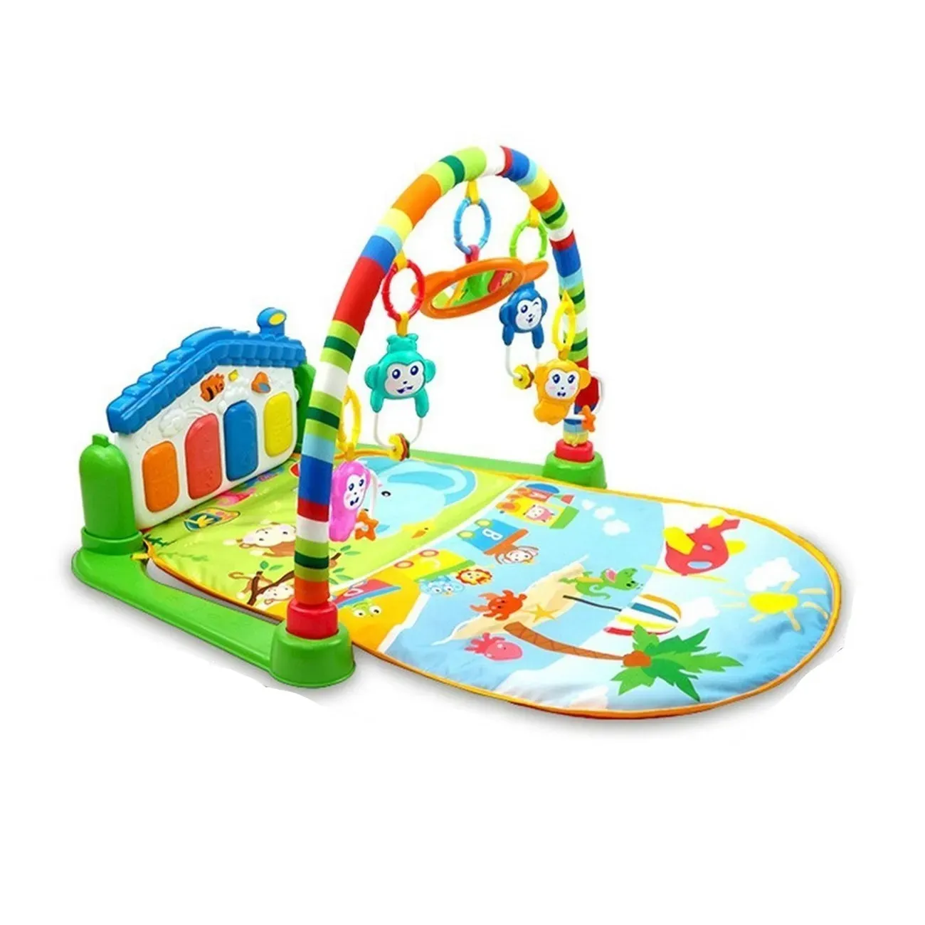 Gimnasio Piano Tapete Sonajero Musical Boogy Para Bebes Niños