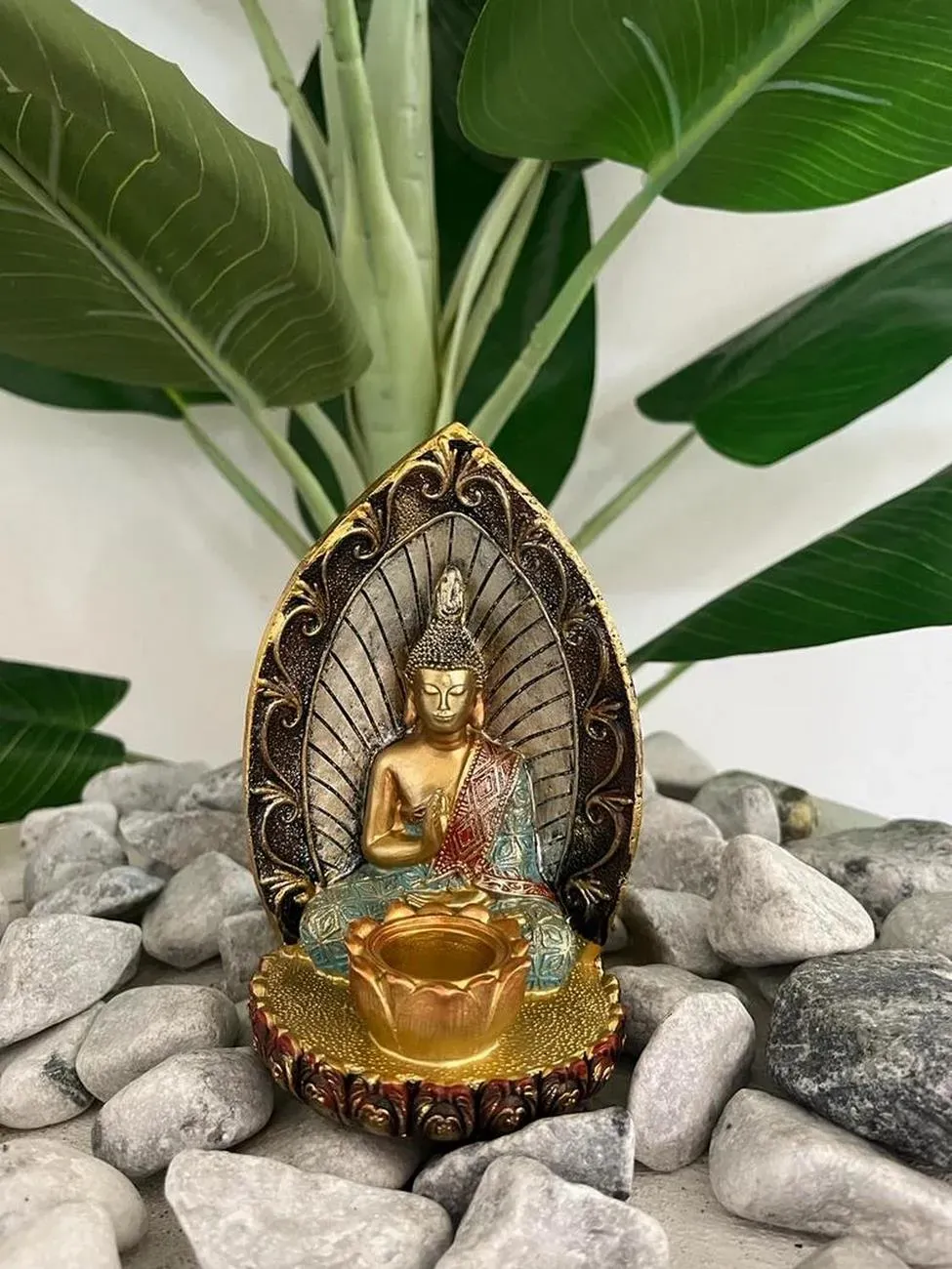 Buda Dorado Decoración Prosperidad Feng Shui Meditaciòn