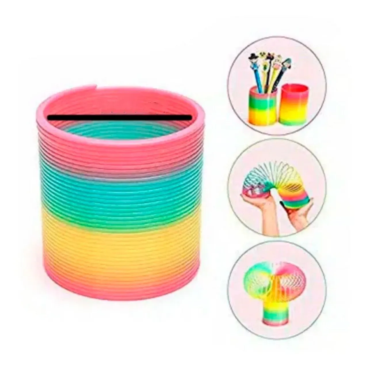 Spring Arcoiris Muelle Magico Juguete Niños Destreza X 3pcs