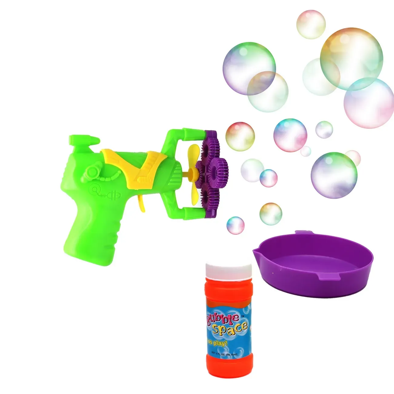 Pistola Lanzador De Agua Automatica + Liquido Jabonoso