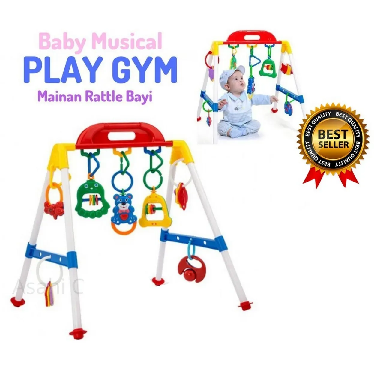 Gimnasio Interactivo Musical Para Bebes + Accesorios 