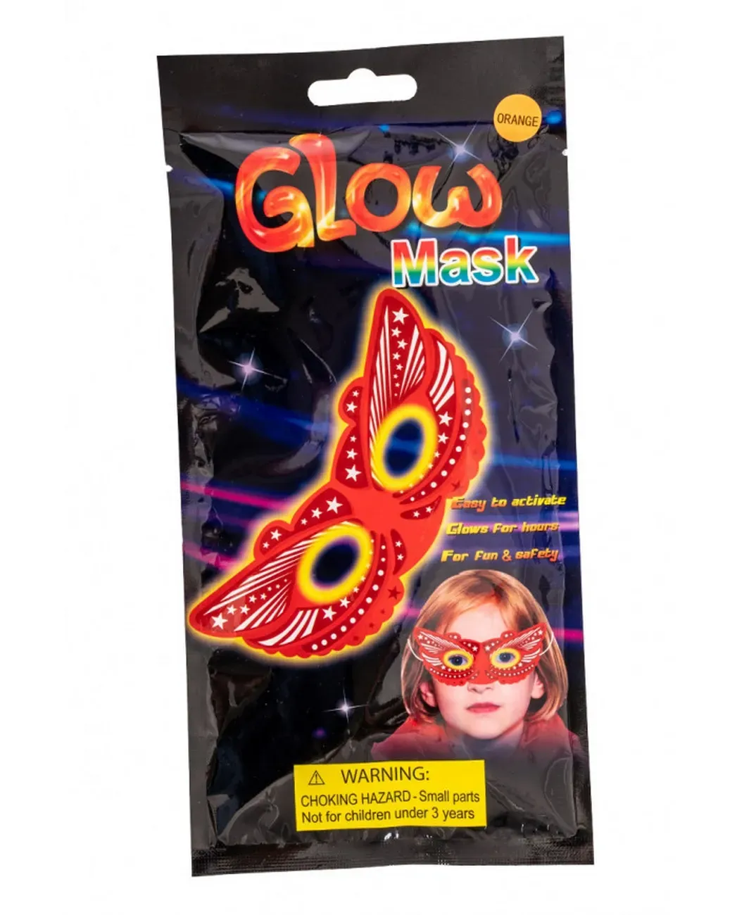 Antifaz Mascara Glow Neón Party Fiesta Hora Loca X 6 Unidad