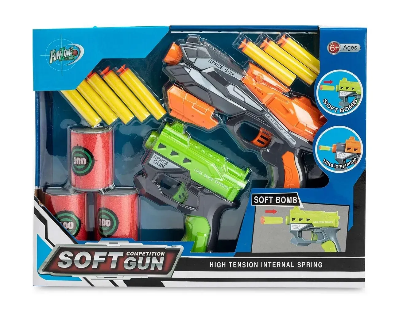 Pistola Lanza Dardos Nerf Niños Juguete Kit + Accesorios