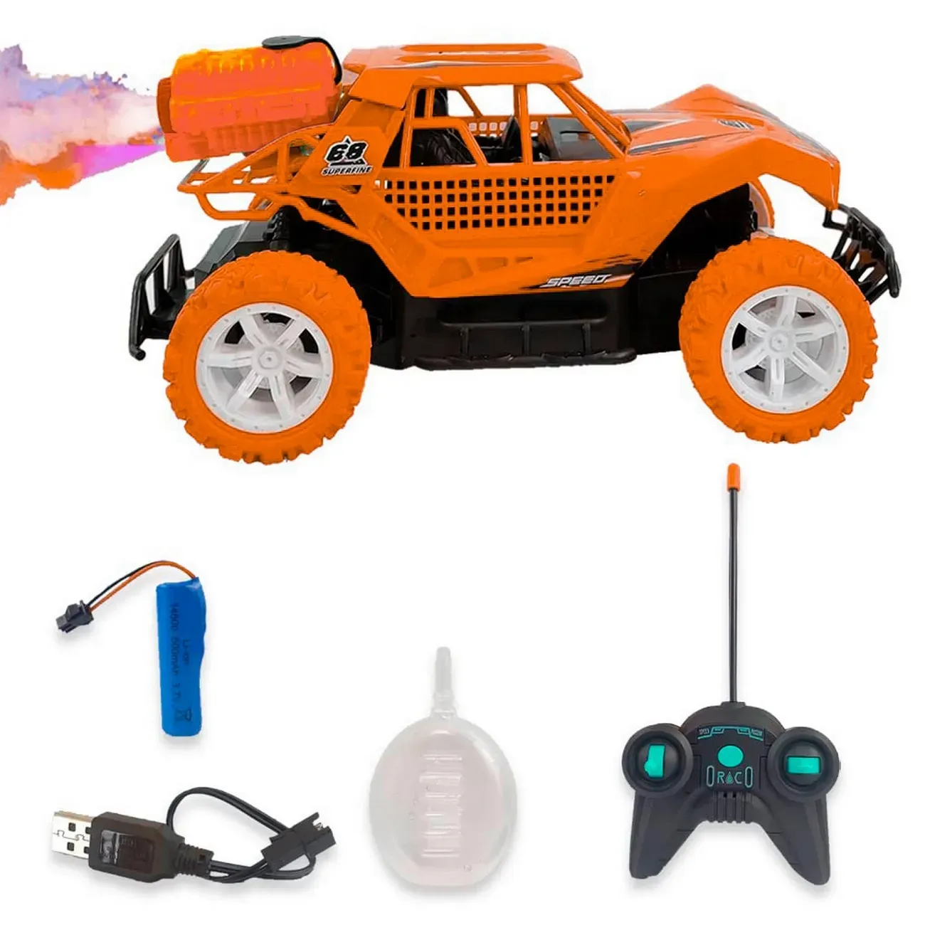 Carro Deportivo Buggy Luz Control Recargable Juguete Niños